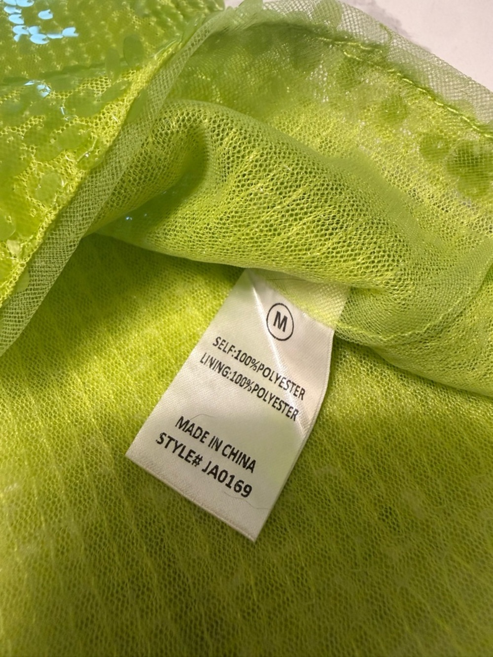 NEW Kenna Sheer Sequin Micro Mini Skirt Green Fashion Nova Mermaid Core Fairy M - Picture 13 of 14